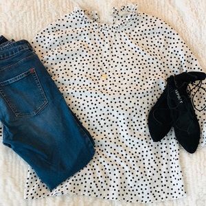Polka dot top